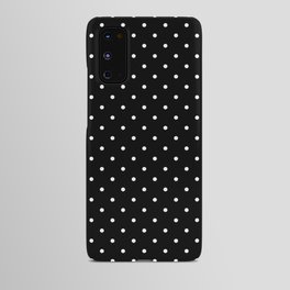 Small Black and White Polka Dots pattern  Android Case