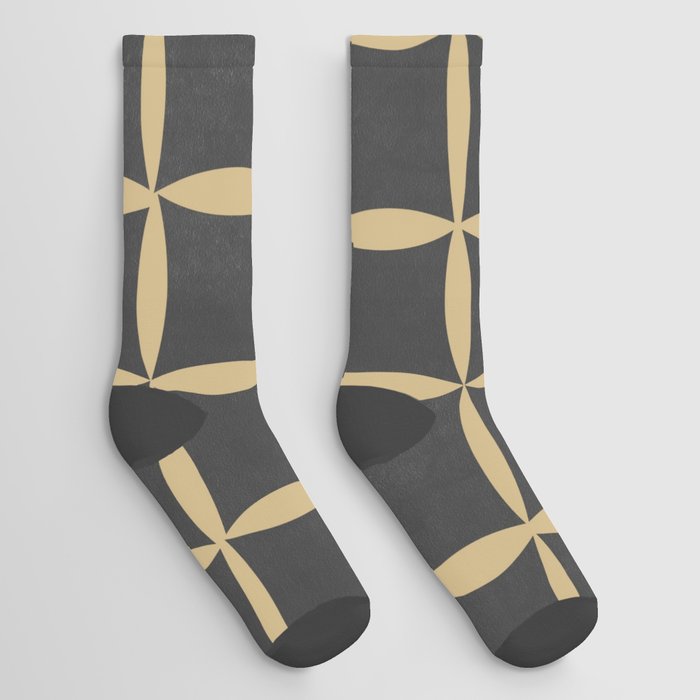 Nordic shape checker pattern Socks