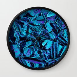Blue Leather Skin Distortion Wall Clock