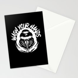 Plague Doctor Wash Your Hands Steampunk Stationery Card