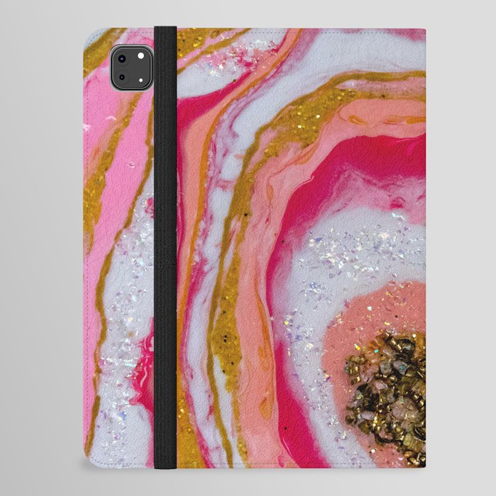 Pink Geode iPad Folio Case