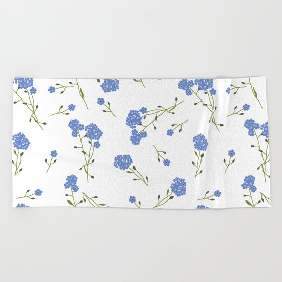 Forget me not II Beach Towel