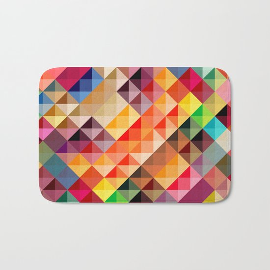 Abstract colorful Bath Mat