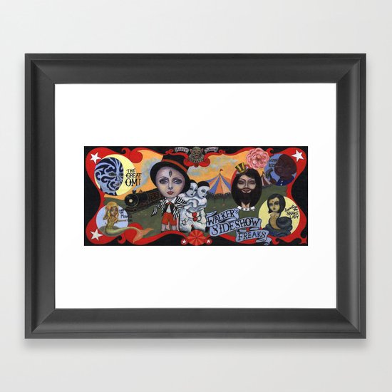Sideshow Freaks Framed Art Print