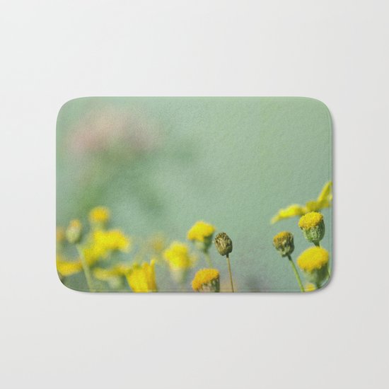 Yellow nostalgia Bath Mat