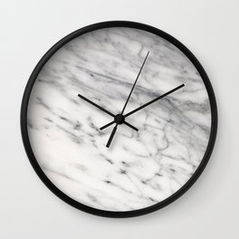 Elegant White & Gray Marble  Wall Clock | Trending, Whitemarble, Marble, Photo, Pretty, Classicmarble, Realmarble, Whitegraymarble, White, Marbletexture 