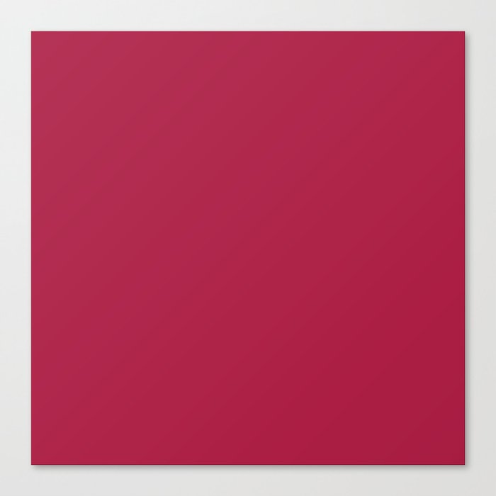 FRENCH WINE COLOR. Plain Dark Red Canvas Print