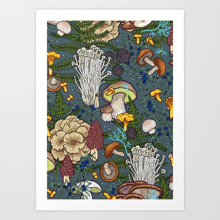 mushroom forest Kunstdrucke mushroom forest Kunstdrucke