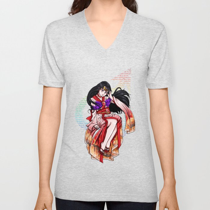 Sailor Mars V Neck T Shirt