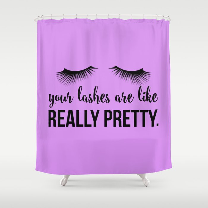 Lashes Shower Curtain