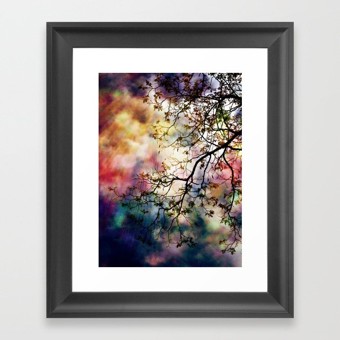 the Tree of Many Colors Framed Art Print