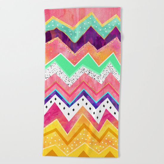 Ice Cream Land Beach Towel