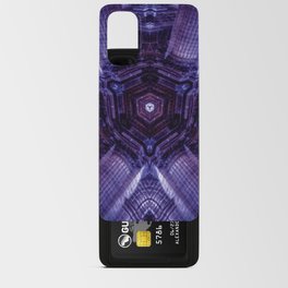 Sacred Geometry Art - Singularity - Purple Android Card Case