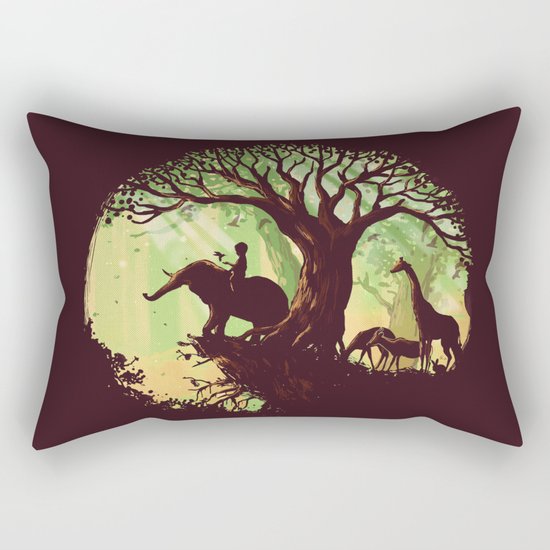 The jungle says hello Rectangular Pillow