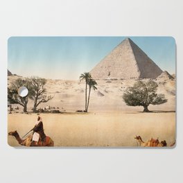 Vintage Pyramid : Grand Pyramid Gizeh Egypt 1895 Cutting Board
