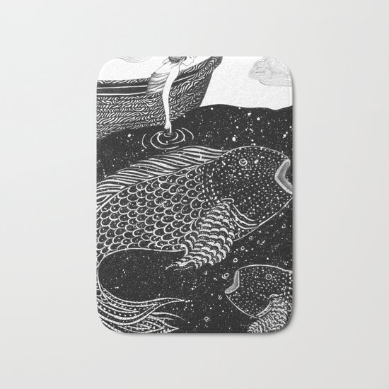 The Shimmering Sea Lights Bath Mat
