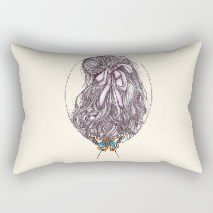 Bow and Butterfly Rectangular Pillow