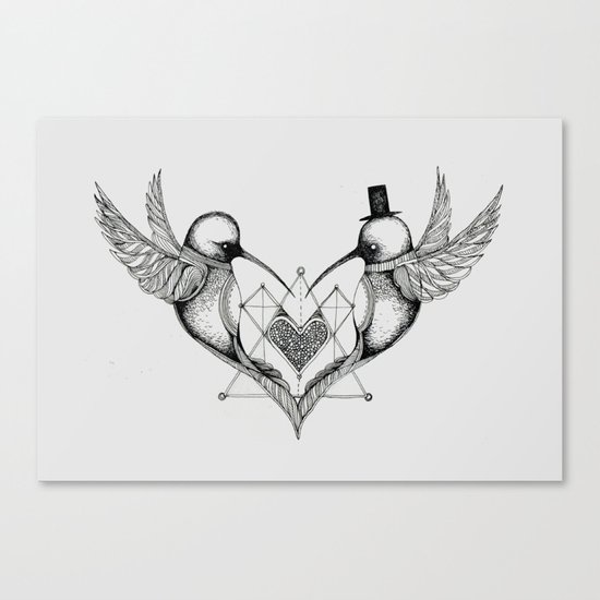 'Humming Birds' Canvas Print