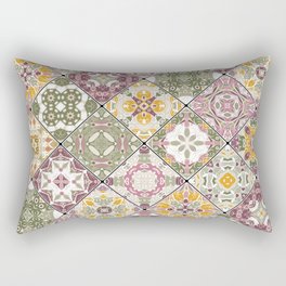 Mediterranean Decorative Tile Print III Rectangular Pillow