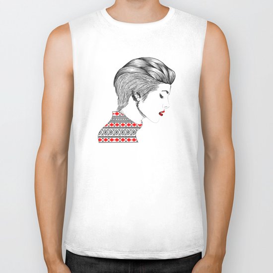 Red Beauty Biker Tank