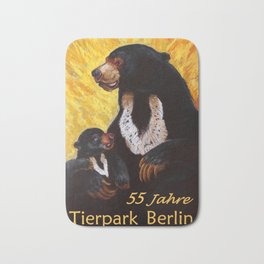 ancienne Tierpark Berlin Zoo Grizly Bears Bath Mat | Affiches, Reisen, Poster, Retro, Graphicdesign, Voyage, Geschenk, Grizly, Advertisement, Cadeaux 