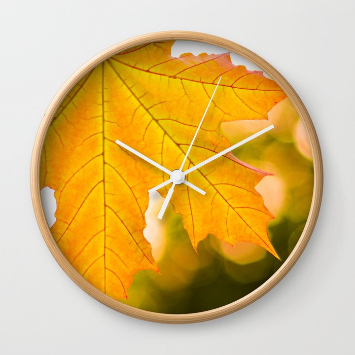 Autumn gold Wall Clock