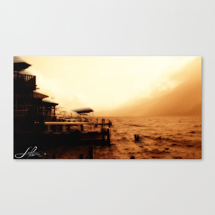 sephia sunset Canvas Print
