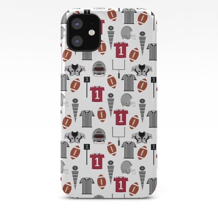 Football Alabama Pattern University Of Alabama Crimson Tide College Sports Bama Varsity Alumni Iphone Case