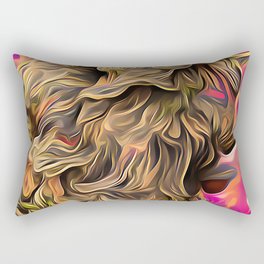 Bronze Hot Silky Flourescent Nug Smoke Weed Rectangular Pillow