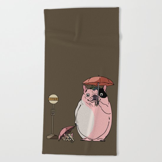 FrenchieToro Beach Towel