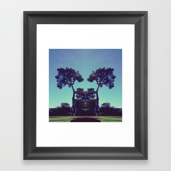 ink blot tree Framed Art Print