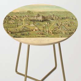 The Ancient City of Jerusalem & Solomon's Temple Side Table