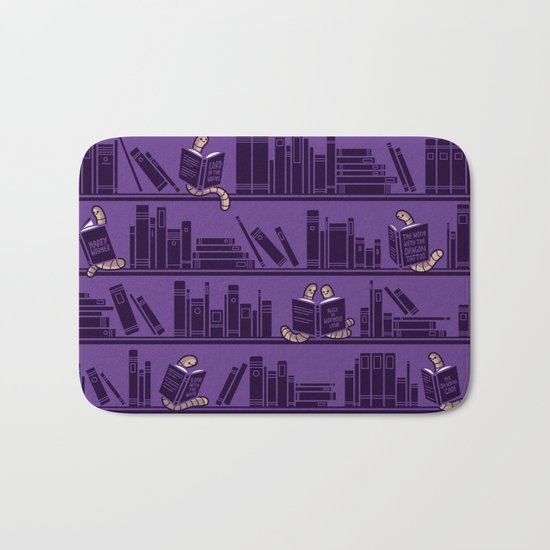 Bookworms Bath Mat