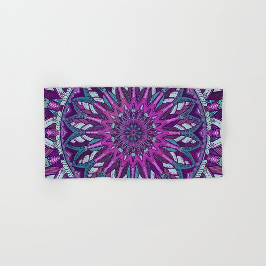 Iris Mandala 2 Hand & Bath Towel