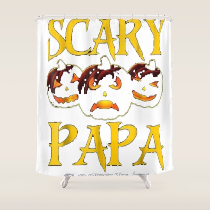 This Is My Scary Papa Costume Halloween Shirt Shower Curtain By