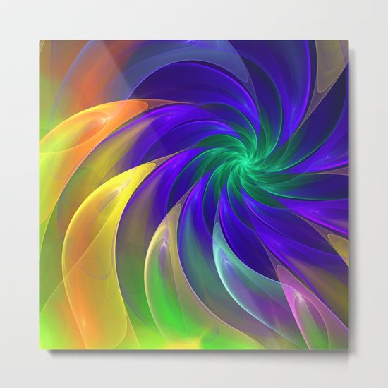Abstract Color Swing Metal Print