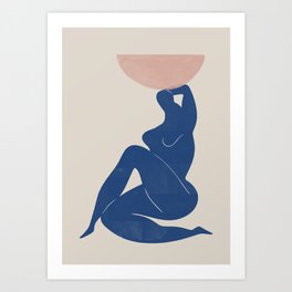 Woman Figure with Vase / Neo Classical  Art Print