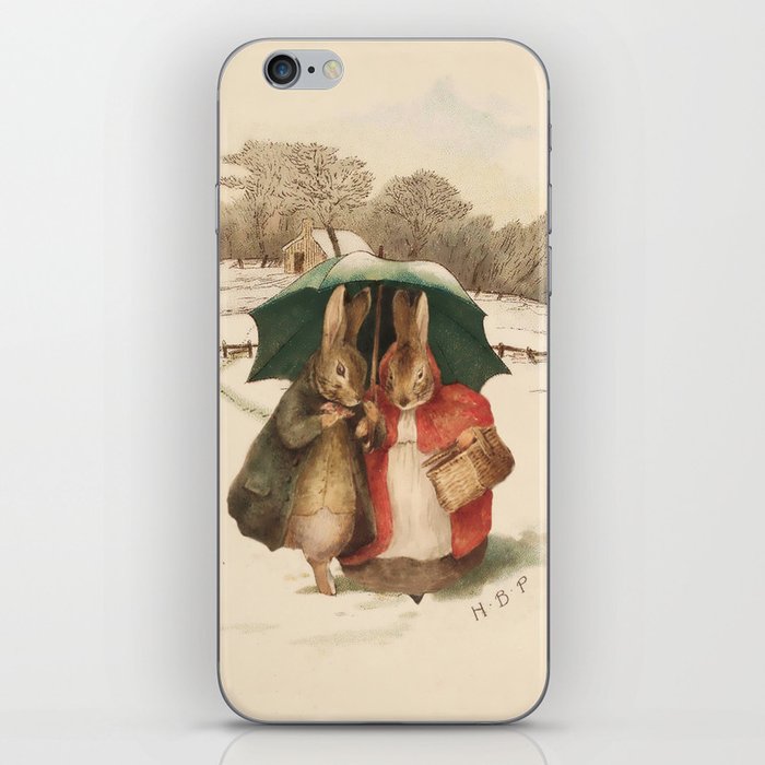 “A Happy Pair” by Beatrix Potter iPhone Skin