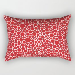 Kusama - Red Dots Rectangular Pillow