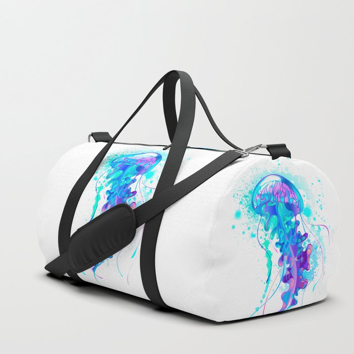 Big Blue Jellyfish Duffle Bag