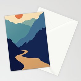 Mountains & River II Stationery Card