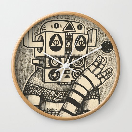 Dream of Blue Planet Wall Clock