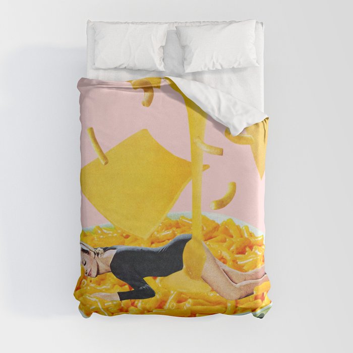 Cheese Dreams (Pink) Duvet Cover