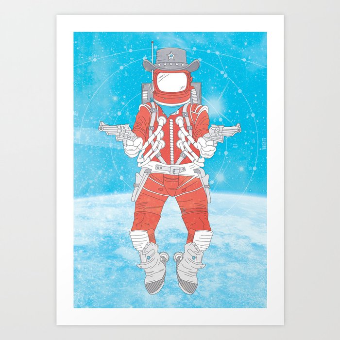 Space Sheriff Art Print