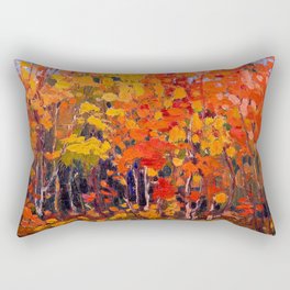Tom Thomson - Autmn Wood - Canada, Canadian Oil Painting - Group of Seven Rectangular Pillow