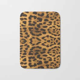 Baesic Leopard Print Bath Mat | Animal, Graphicdesign, Sabrinasignorelli, Leopard, Baesic, Pattern, Spots, Baesicclothingco, Brown, Digital 