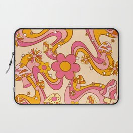 Trippy mushroom psychedelic Laptop Sleeve