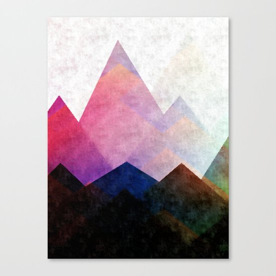 Fading Peaks Canvas Print