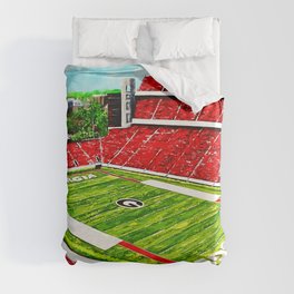 Homecoming in Athens Duvet Cover