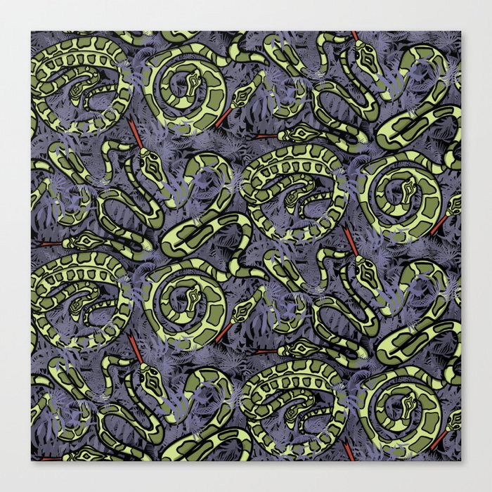 Hissterical Snakes Canvas Print